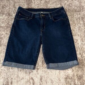 Classic Dark Blue Women's Bermuda Shorts
